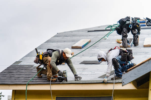 Professional Emergency Roof Repair technician working in Mc Veytown, PA